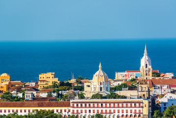 Fototapete Südamerika Bunte Gassen der Altstadt Cartagena  © jkraft5
