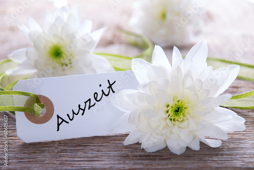 Label with Auszeit