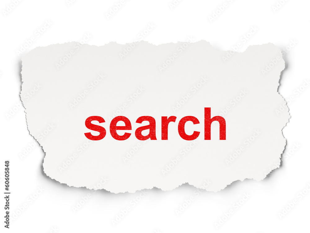 Web development concept: Search on Paper background Web development concept: Search on Paper background