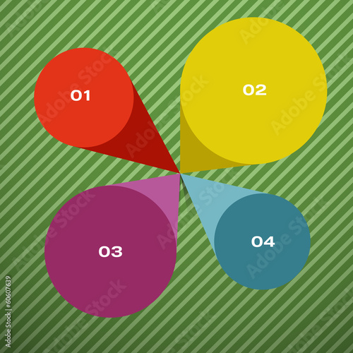 Vintage vector infographic for business project