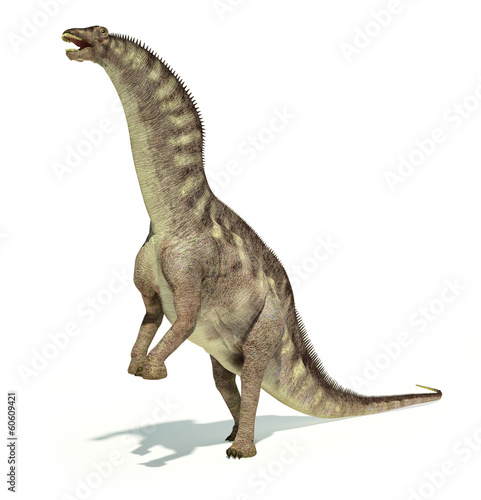 Photorealistic representation of an Amargasaurus dinosaur. Dynam © matis75