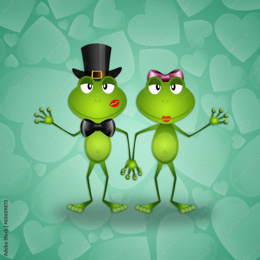 Two frogs in love Two frogs in love