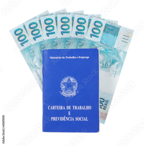 Brazilian document work and social security, six hundred reais