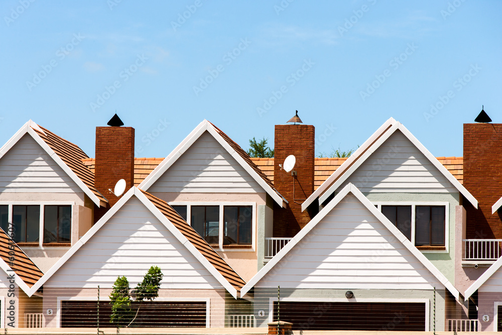 Modern Town houses. Modern Town houses.