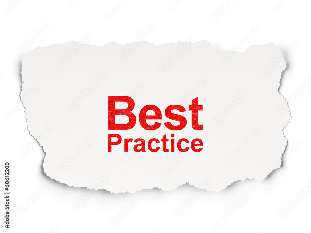 Education concept: Best Practice on Paper background Education concept: Best Practice on Paper background