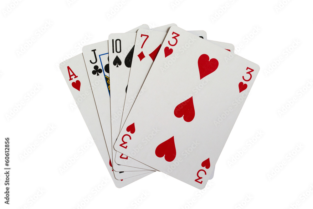 High Card Poker Stock Photo Adobe Stock
