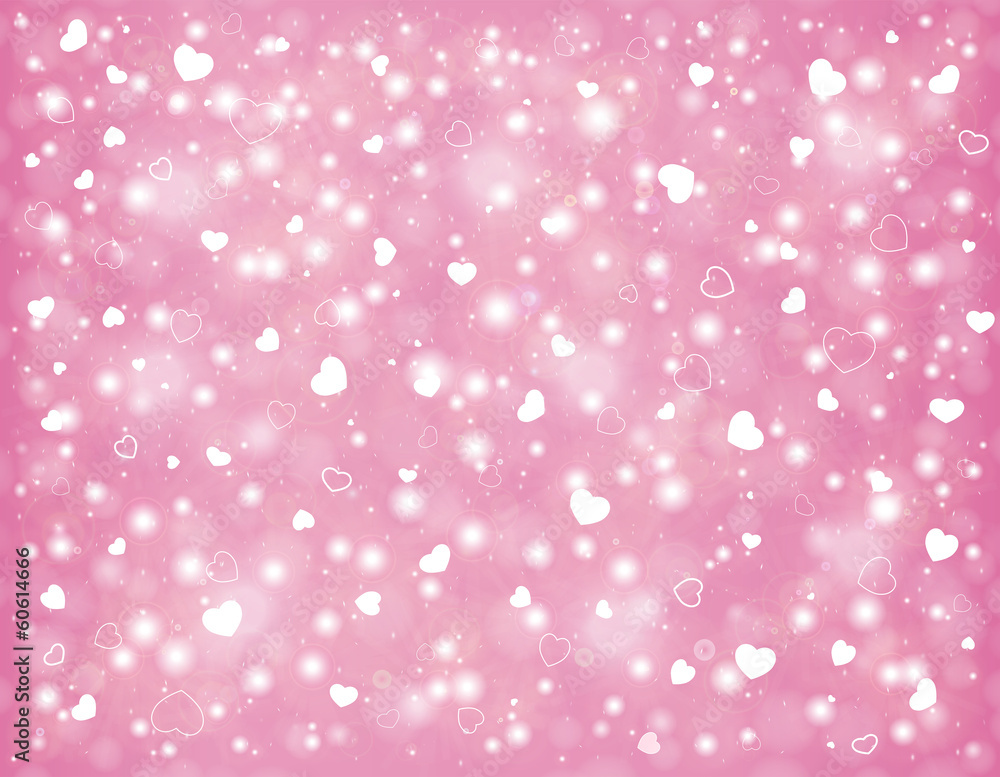 Valentine day background, hearts and particles Valentine day background, hearts and particles