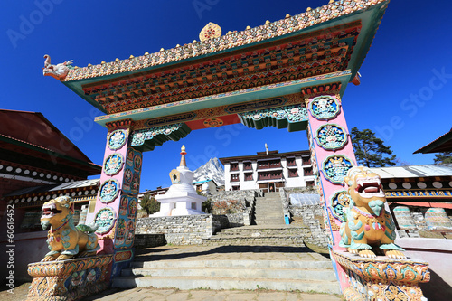 nangkar tsang and buddhism temple from nepal photo