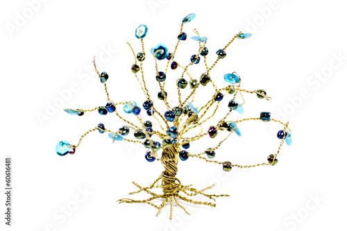 Goldener Drahtbaum