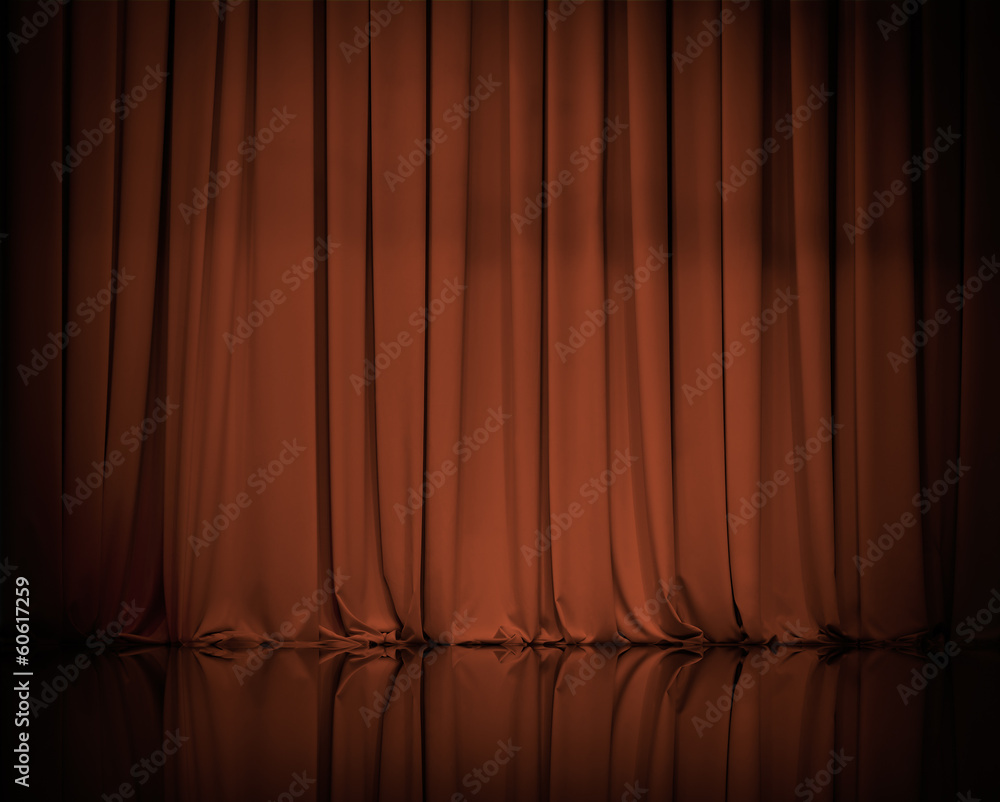 curtain or drapes brown background - obrazy, fototapety, plakaty 
