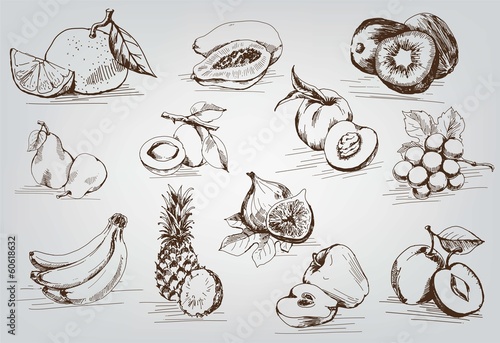 set of fruits