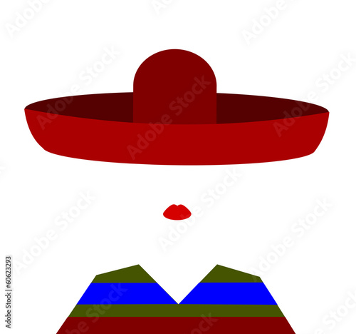 woman wearing striped shirt and large sombrero