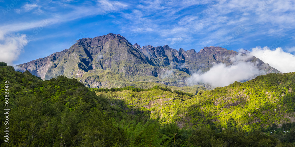 Panorama of Piton de Neiges, La Réunion