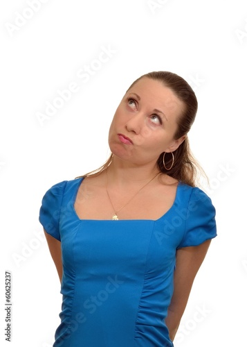 Woman resentment and pondered