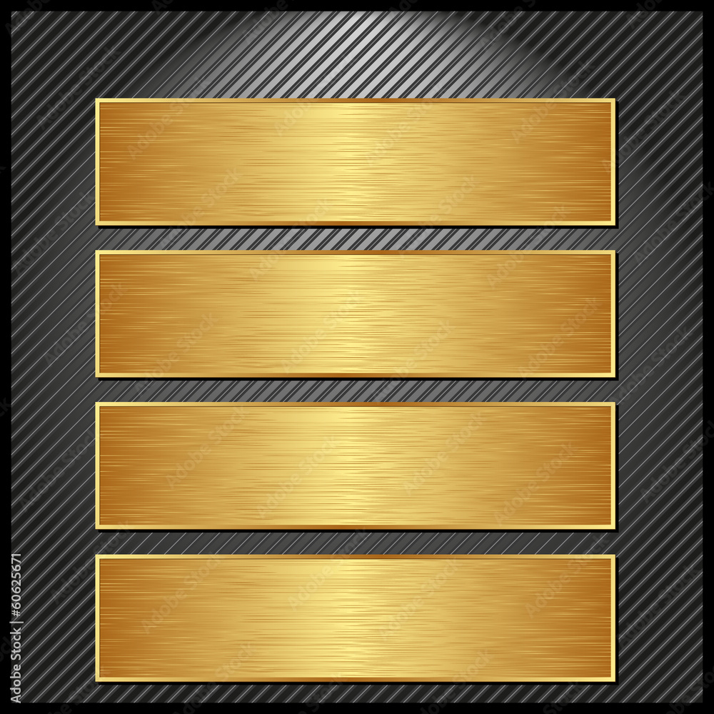 Obraz premium golden banners