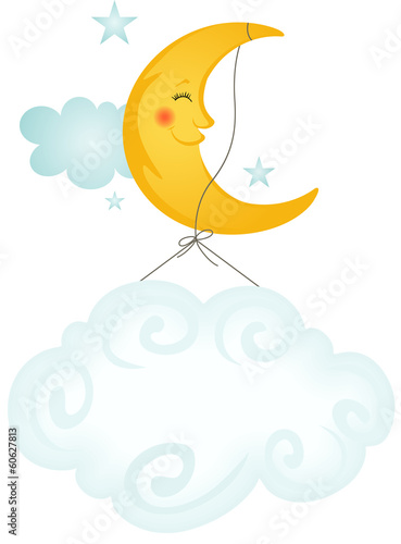 Moon and Cloud