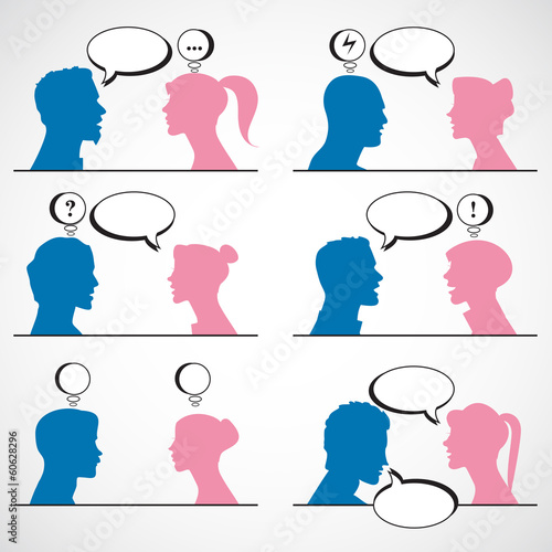 conversation between man and woman
