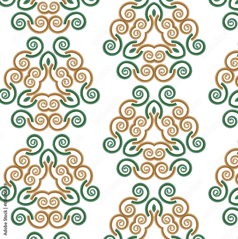 seamless pattern retro helix green with yellow seamless pattern retro helix green with yellow