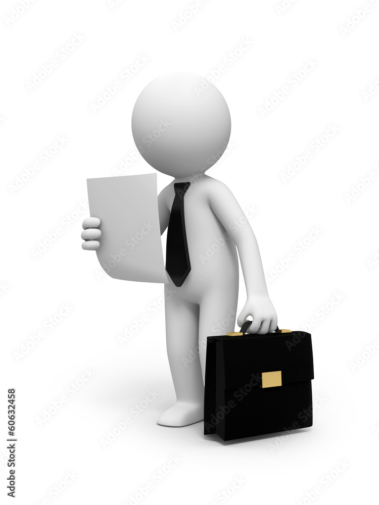 3d people looking blank paper 3d people looking blank paper