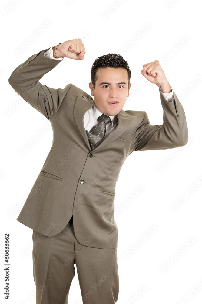 Portrait of a hispanic energetic young business man Portrait of a hispanic energetic young business man