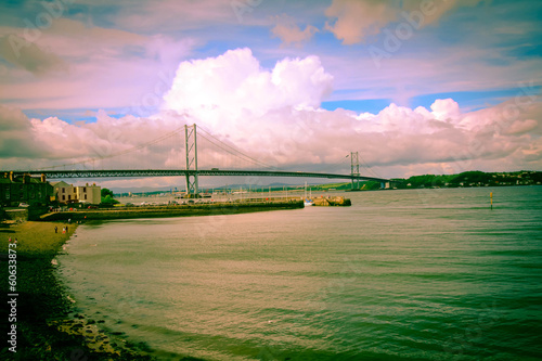 The Forth Road Bridge  Queensferry  Scotland