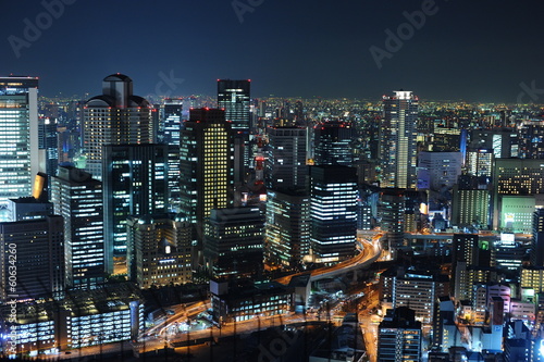 osaka japan night landscape © kittipak