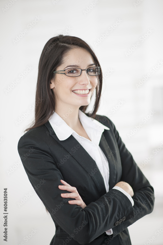 smiling businesswoman smiling businesswoman