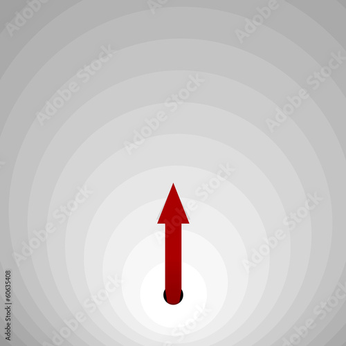 Obraz na płótnie the arrow concept