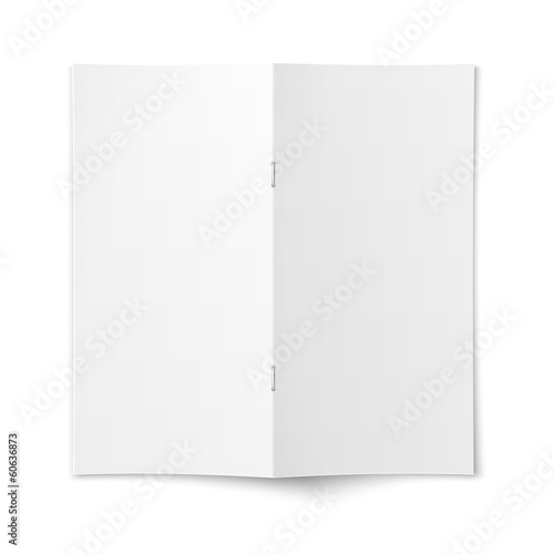 Brochure cover template on white background.