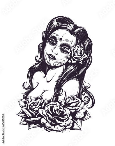 Day of dead sexy girl