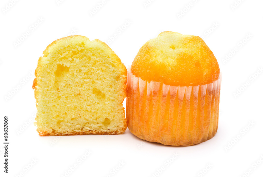 cup cakes on a white background