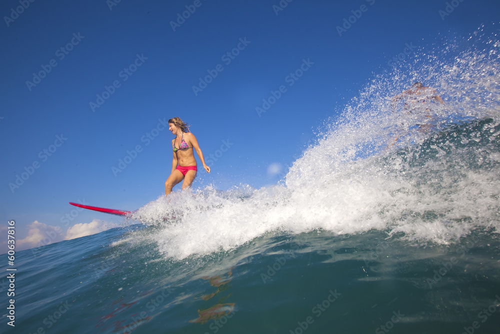 Surfing a wave