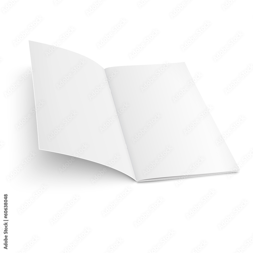 Brochure template on white background. Brochure template on white background.