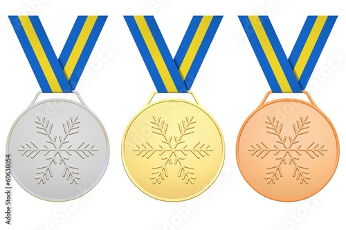 Swedish medals For Winter games photo