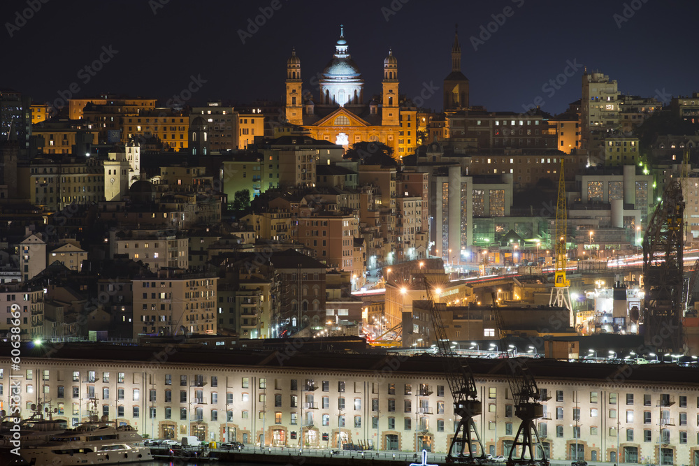 Cityscape of Genoa