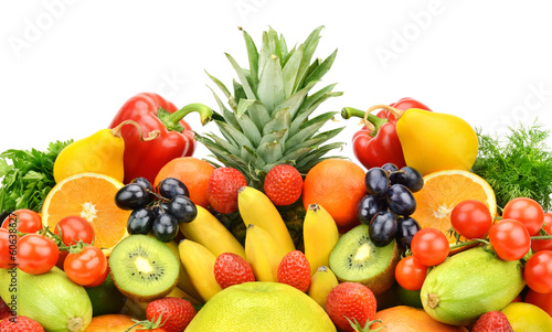 Collection of vegetables and fruits