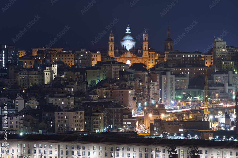 Obraz premium Cityscape of Genoa