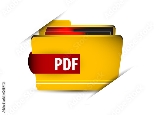 Vector icon file with pdf