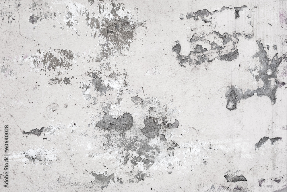 Old white concrete wall with paint cracks. Background texture Old white concrete wall with paint cracks. Background texture