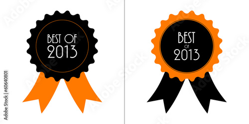 best of 2013 badge with ribbons