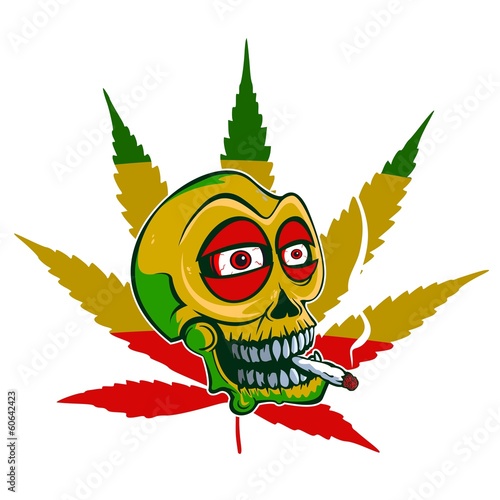 Marihuana skull
