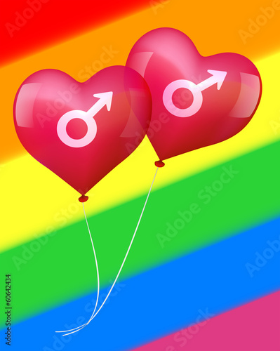 Balloons in gay love