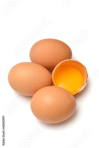 Raw eggs