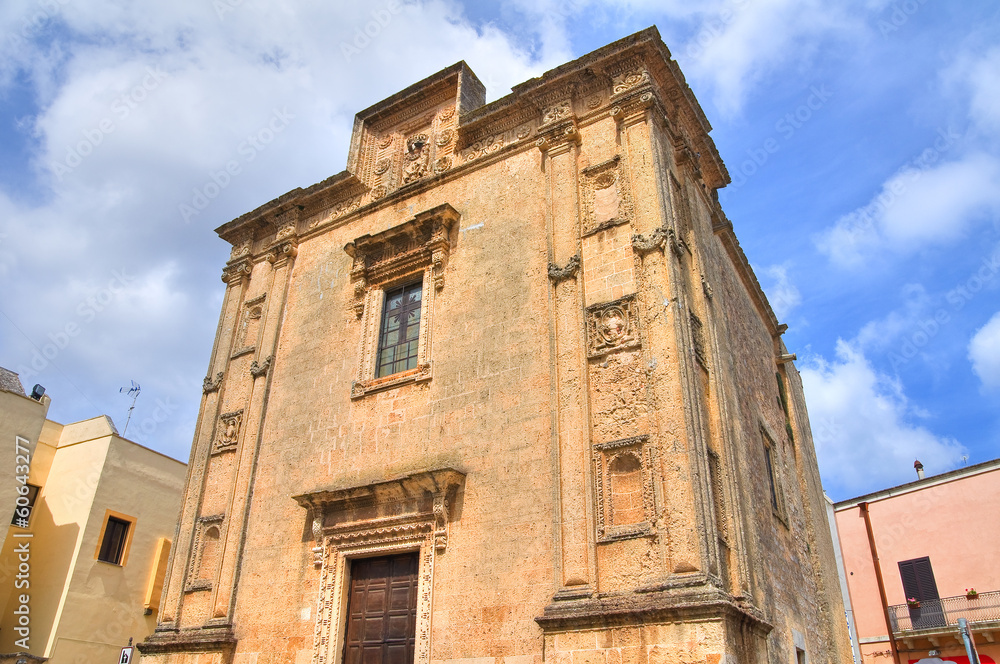 Church of St. Michele Arcangelo. Tricase. Puglia. Italy.