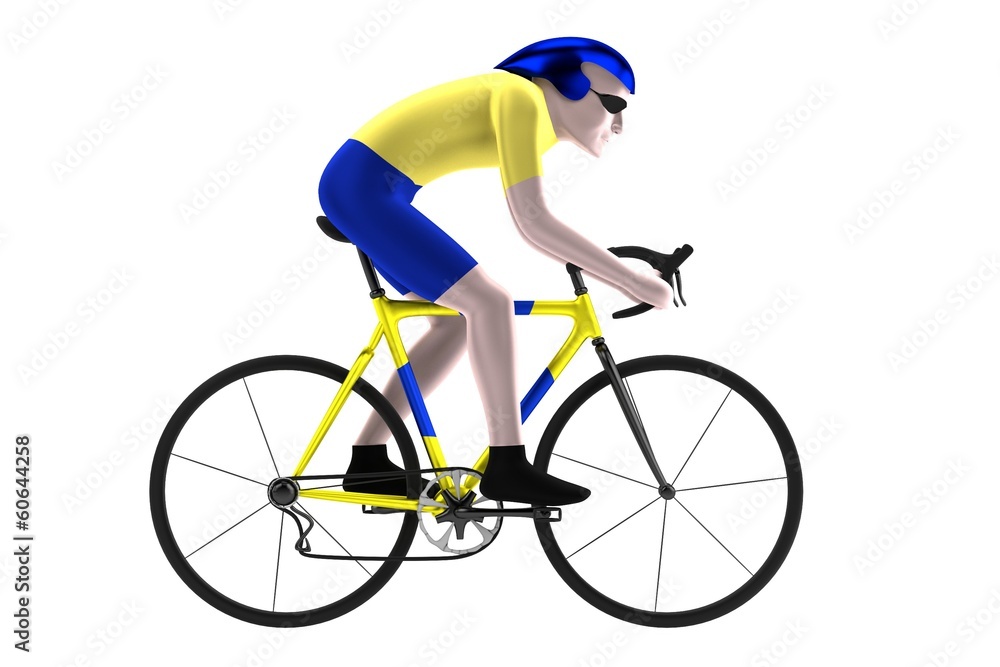 Naklejka premium realistic 3d render of bike