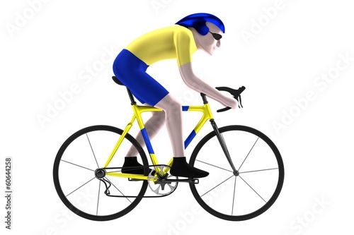 realistic 3d render of bike