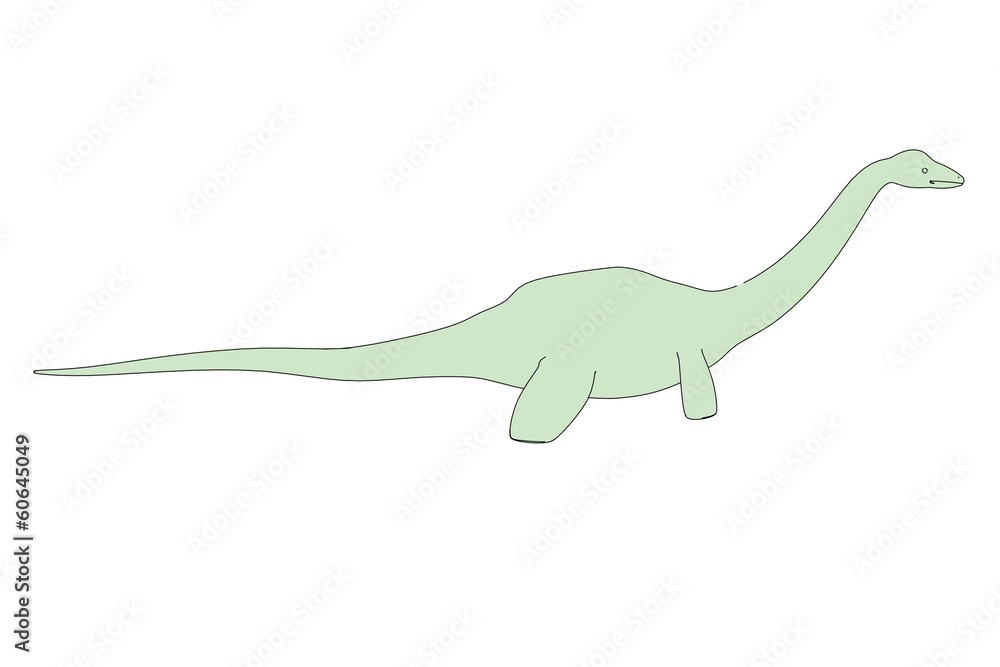Fototapeta premium cartoon image of lochness monster