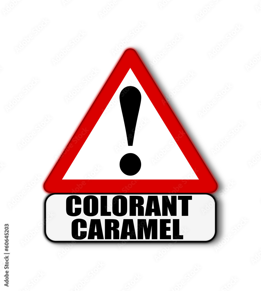 Attention colorant caramel Attention colorant caramel