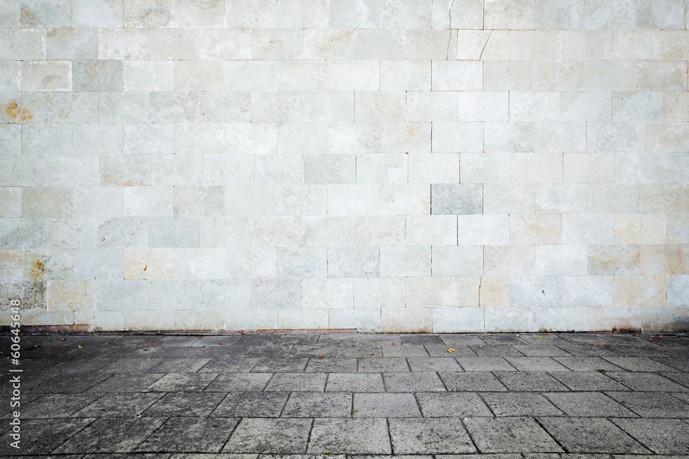 Grungy street wall