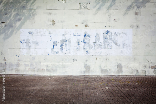 Grungy street wall
